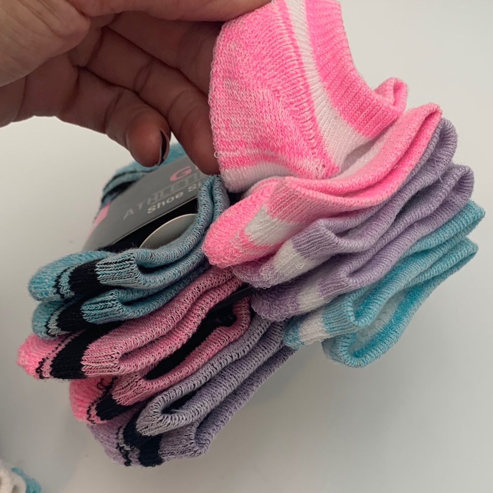 Girls' Athletic Low-Cut Socks - 6 Pack X 3 = 18 pairs - Picture 5 of 13